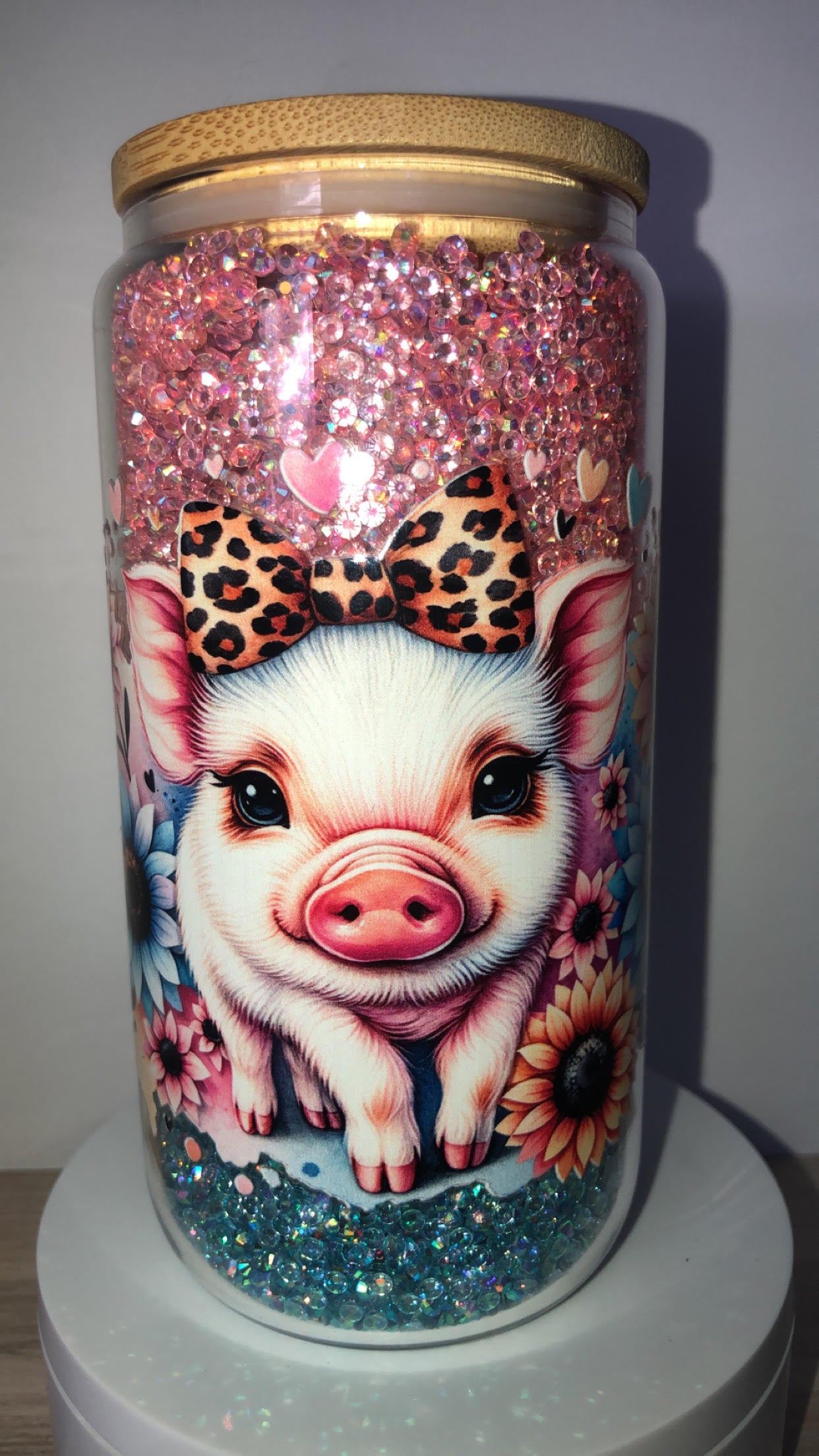 Multicolor Diamond Piggy Tumbler